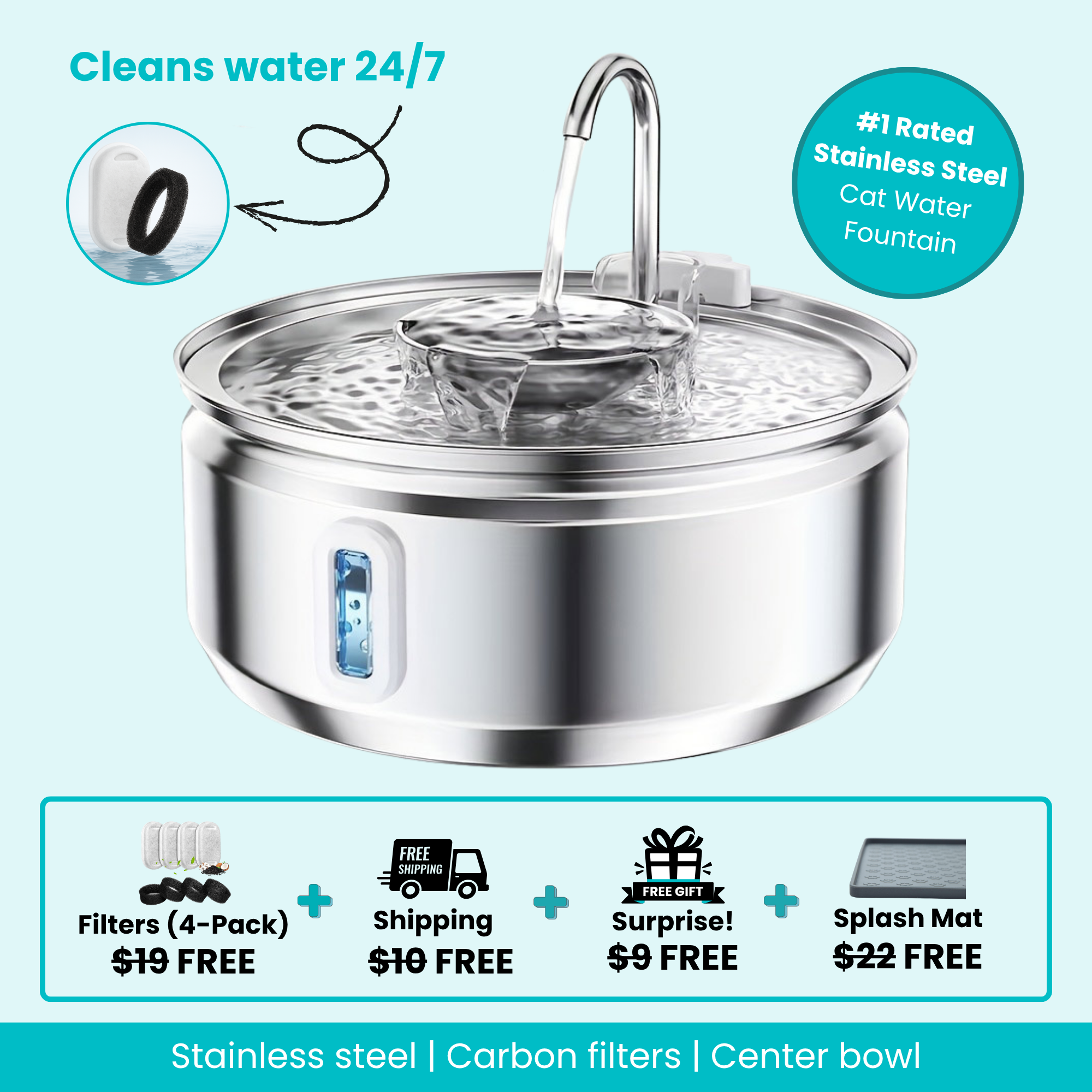 The Dripurr Health & Happiness Fountain Package