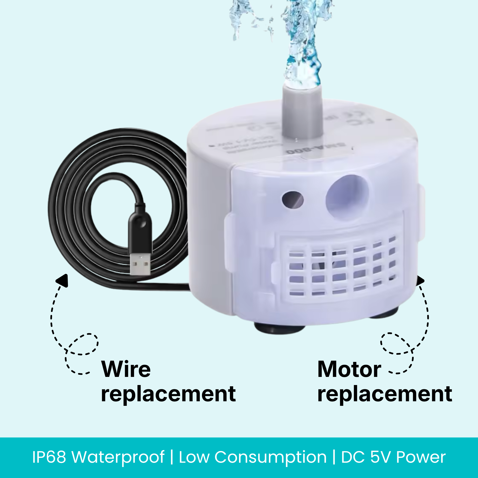 Dripurr™ Ultra-Quiet Replacement Pump (USB)