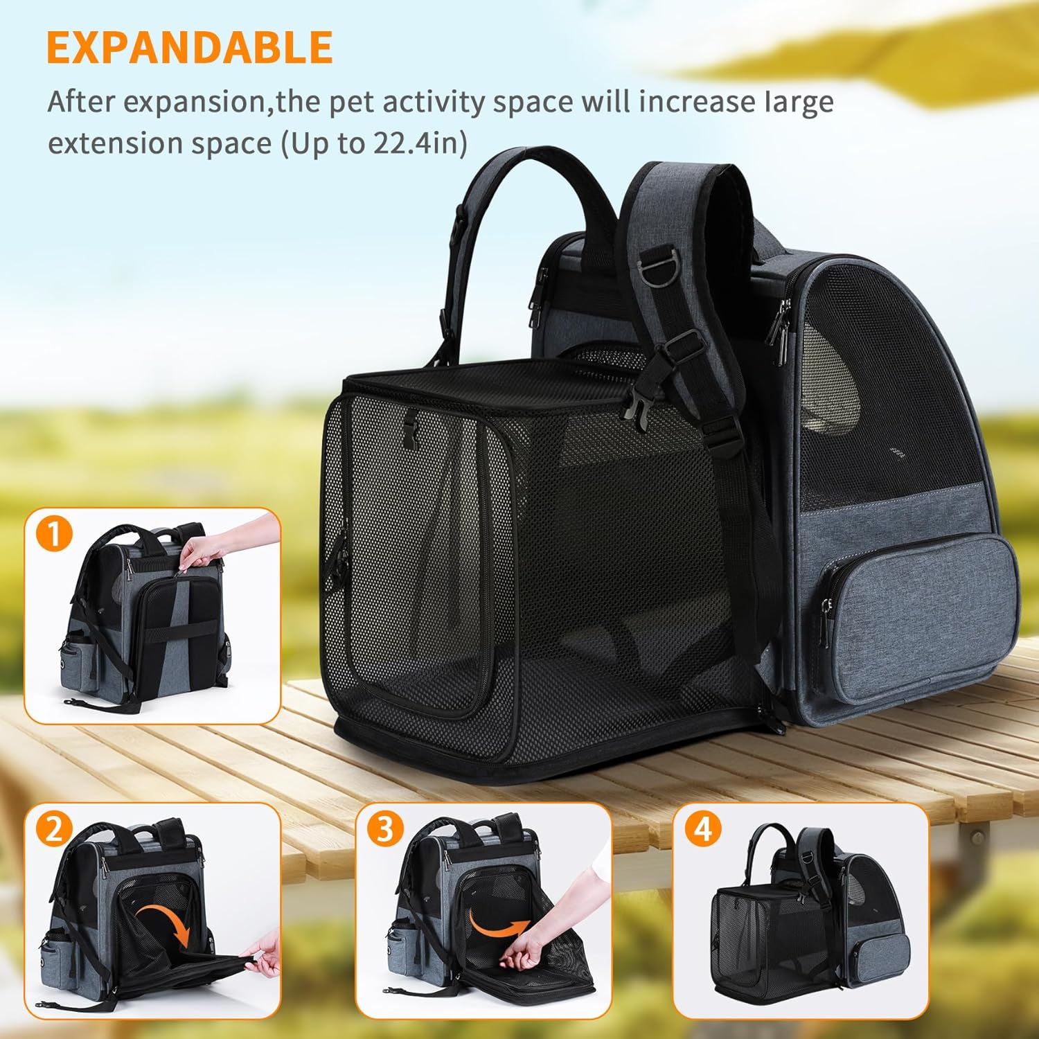 Dripurr™ Expandable Bubble Cat Backpack Carrier