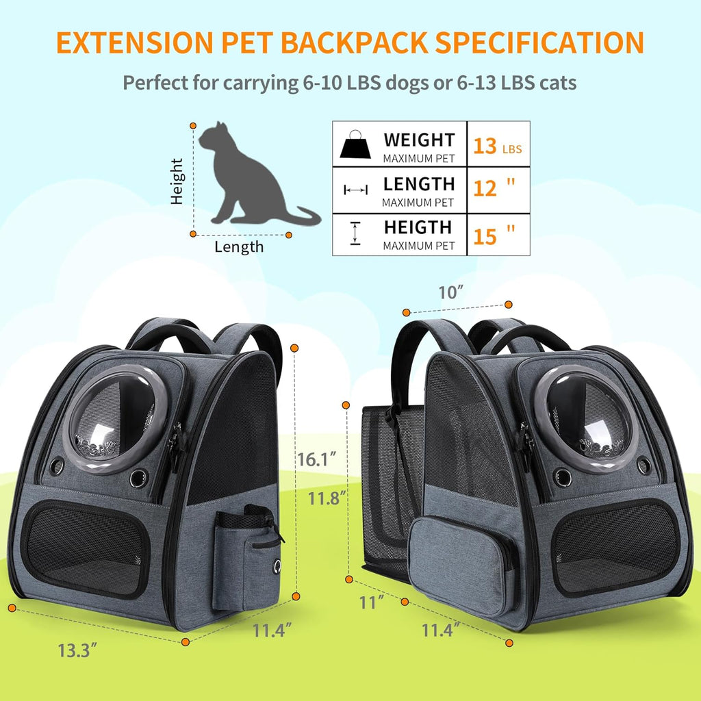 Dripurr™ Expandable Bubble Cat Backpack Carrier