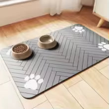 Water Bowl Mat - Absorbent & Non-Slip (16"x24")